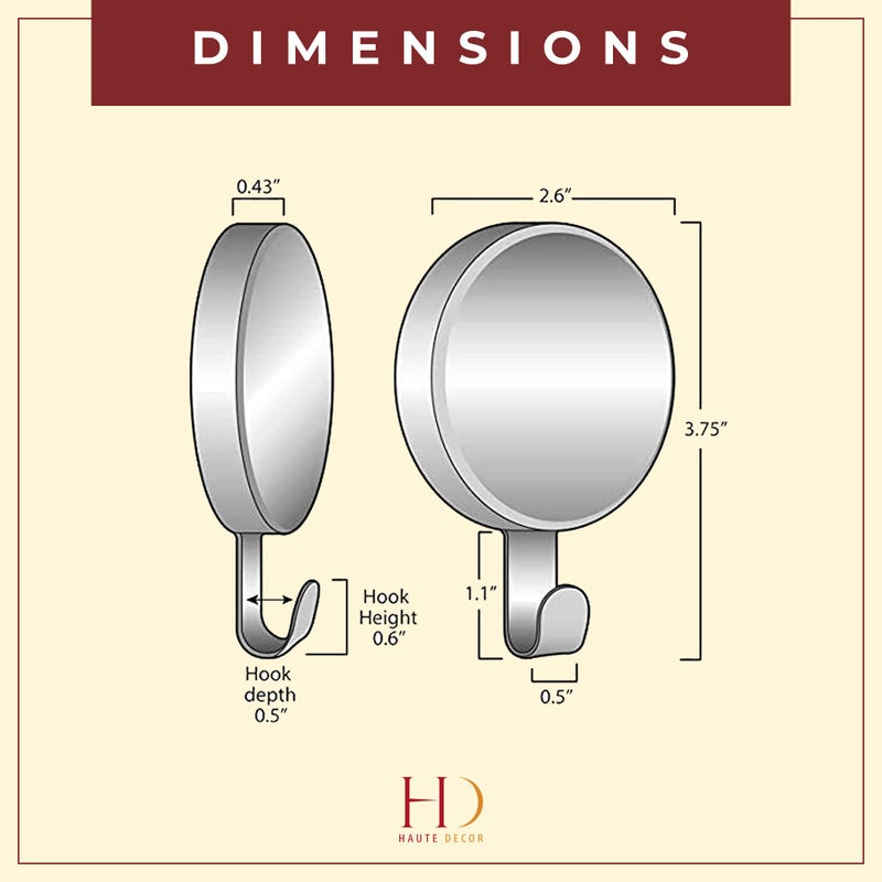 Haute Decor Attract Magnetic Hanger, 1 Pack - Strong Magnet Hook for Metal Doors and Surfaces - Image 3